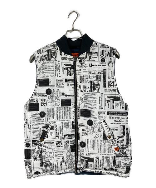 AVIREX（アヴィレックス）AVIREX (アヴィレックス) UNIVERSAL OVERALL (ユニバーサルオーバーオール) WORK VEST 中綿リバーシブルベスト ネイビー サイズ:Mの古着・服飾アイテム