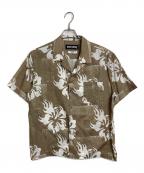 DOUBLE RAINBOUU×Ron Hermanダブルレインボー×ロンハーマン）の古着「アロハシャツ　半袖シャツ」｜ベージュ
