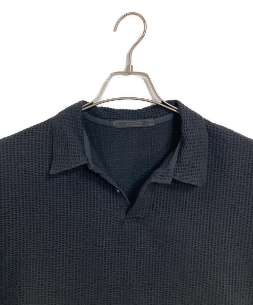 SOPHNET.（ソフネット）SOPHNET. HIGH GAUGE WAVE STRIPE HEM CORD S/S PULLOVER SHIRT ハイ ゲージ ウェーブ ストライプ ヘム コード ショートスリーブ プルオーバー シャツ 半袖シャツ　日本製 サイズ:Sの古着・服飾アイテム