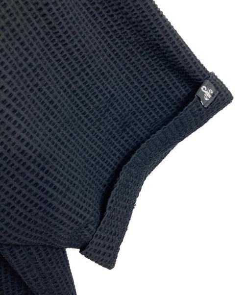 SOPHNET.（ソフネット）SOPHNET. HIGH GAUGE WAVE STRIPE HEM CORD S/S PULLOVER SHIRT ハイ ゲージ ウェーブ ストライプ ヘム コード ショートスリーブ プルオーバー シャツ 半袖シャツ　日本製 サイズ:Sの古着・服飾アイテム