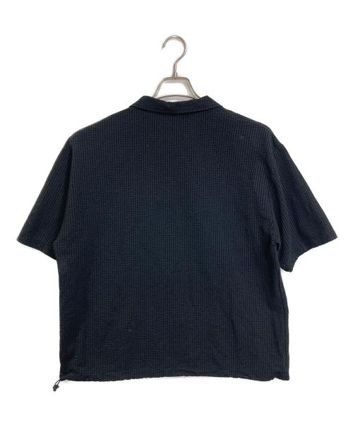 SOPHNET.（ソフネット）SOPHNET. HIGH GAUGE WAVE STRIPE HEM CORD S/S PULLOVER SHIRT ハイ ゲージ ウェーブ ストライプ ヘム コード ショートスリーブ プルオーバー シャツ 半袖シャツ　日本製 サイズ:Sの古着・服飾アイテム