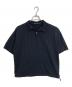 SOPHNET.（ソフネット）の古着「HIGH GAUGE WAVE STRIPE HEM CORD S/S PULLOVER SHIRT ハイ ゲージ ウェーブ ストライプ ヘム コード ショートスリーブ プルオーバー シャツ 半袖シャツ　日本製」｜ブラック