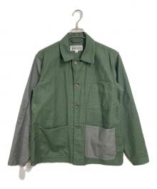 Engineered Garments WORK DAY（エンジニアードガーメンツ ワークデイ）の古着「ピケカバーオール　アウター　ライトアウター　USA製」｜グリーン