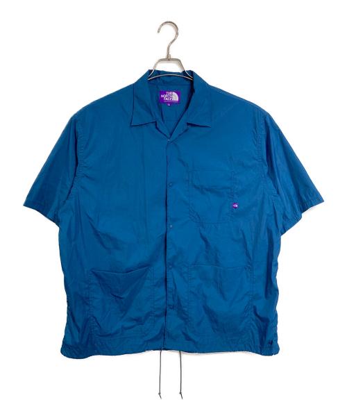 THE NORTHFACE PURPLELABEL（ザ・ノースフェイス パープルレーベル）THE NORTHFACE PURPLELABEL Nylon Taffeta Field S/S Shirt　ナイロン タフタ フィールド ショートスリーブ シャツ　半袖シャツ　アウター　ライトアウター　スポーツ　アウトドア サイズ:XLの古着・服飾アイテム