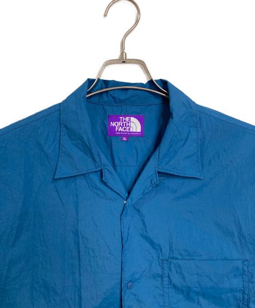 THE NORTHFACE PURPLELABEL（ザ・ノースフェイス パープルレーベル）THE NORTHFACE PURPLELABEL Nylon Taffeta Field S/S Shirt　ナイロン タフタ フィールド ショートスリーブ シャツ　半袖シャツ　アウター　ライトアウター　スポーツ　アウトドア サイズ:XLの古着・服飾アイテム