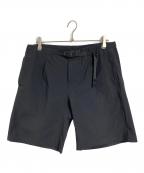 GRAMICCI×B-SHOPグラミチ×ビショップ）の古着「〈別注〉ナイロン タックショーツ　ハーフパンツ　スポーツ　アウトドア」｜ブラック