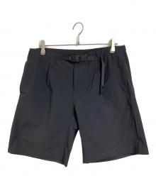 GRAMICCI×B-SHOP（グラミチ×ビショップ）の古着「〈別注〉ナイロン タックショーツ　ハーフパンツ　スポーツ　アウトドア」｜ブラック