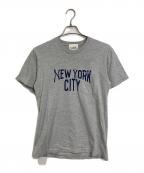 TAKAHIROMIYASHITA TheSoloIst.×American Apparelタカヒロミヤシタ ザソロイスト×アメリカンアパレル）の古着「NEW YORK CITY プリント ポケットTシャツ　半袖カットソー　Tシャツ　Tee  USA製」｜グレー