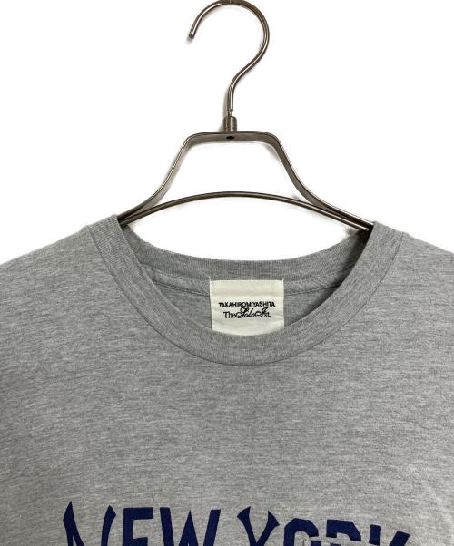TAKAHIROMIYASHITA TheSoloIst.（タカヒロミヤシタ ザソロイスト）TAKAHIROMIYASHITA TheSoloIst. American Apparel (アメリカンアパレル) NEW YORK CITY プリント ポケットTシャツ　半袖カットソー　Tシャツ　Tee  USA製 グレー サイズ: Mの古着・服飾アイテム