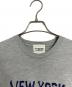 TAKAHIROMIYASHITA TheSoloIst. American Apparel (アメリカンアパレル) NEW YORK CITY プリント ポケットTシャツ　半袖カットソー　Tシャツ　Tee  USA製 グレー サイズ: M：5000円