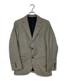 MACKINTOSH PHILOSOPHY（マッキントッシュ フィロソフィー）の古着「ウール格子柄ジャケット」｜ブラック×ベージュ