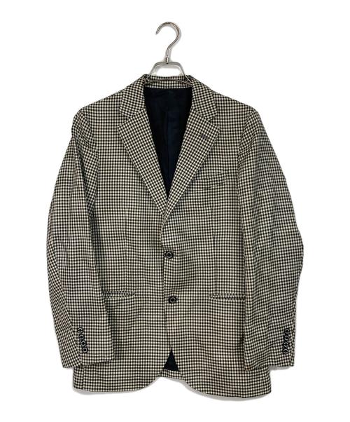 MACKINTOSH PHILOSOPHY（マッキントッシュ フィロソフィー）MACKINTOSH PHILOSOPHY (マッキントッシュ フィロソフィー) ウール格子柄ジャケット ブラック×ベージュ サイズ:38Rの古着・服飾アイテム