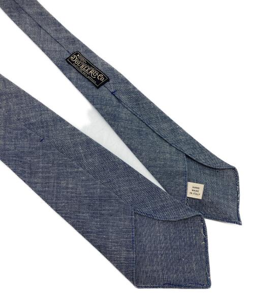 RRL（ダブルアールエル）RRL (ダブルアールエル) ネクタイ　イタリア製 ブルー サイズ:実寸参照の古着・服飾アイテム