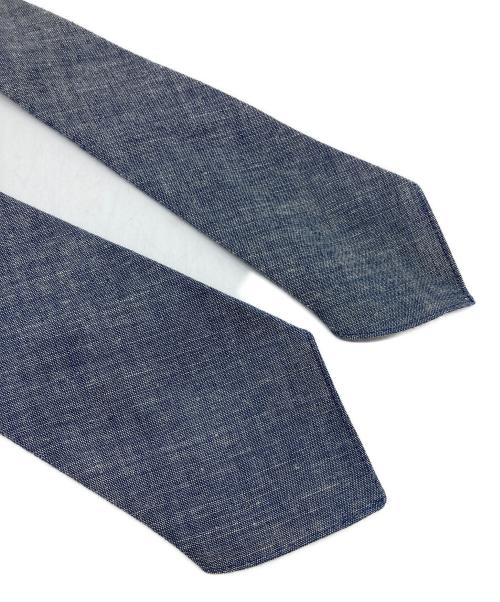 RRL（ダブルアールエル）RRL (ダブルアールエル) ネクタイ　イタリア製 ブルー サイズ:実寸参照の古着・服飾アイテム