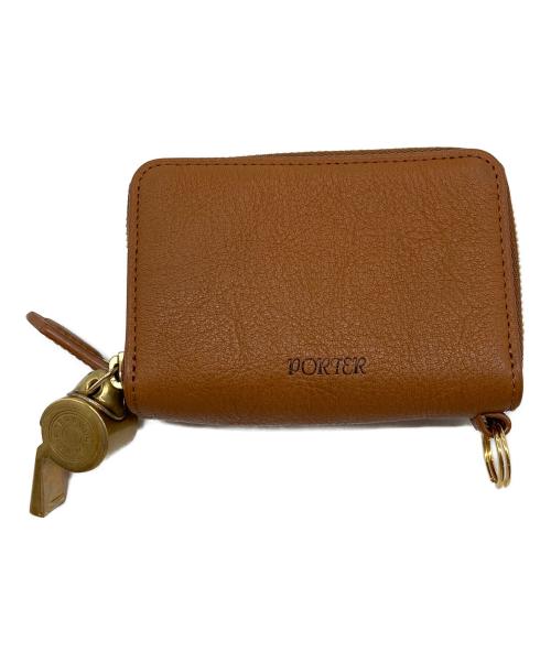 PORTER（ポーター）PORTER (ポーター) KEY PURSE  キーパース　キーケース　ミニ財布　ウォレット　日本製 ブラウン サイズ:実寸参照の古着・服飾アイテム