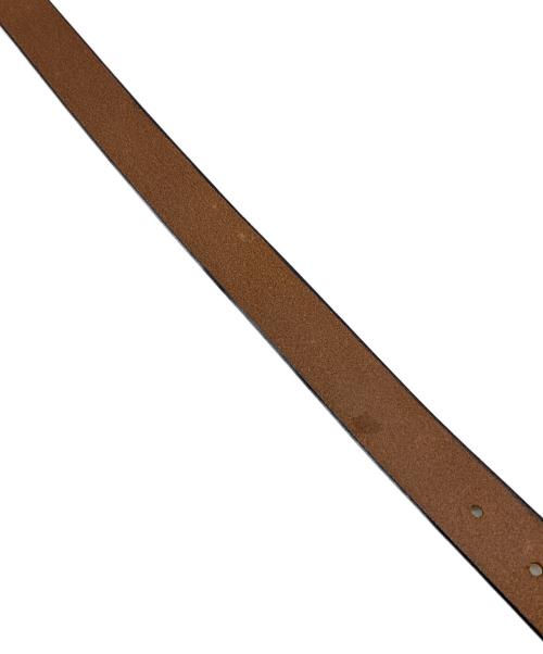 METAL JACKET（メタルジャケット）METAL JACKET (メタルジャケット) STEERHIDE STAR EMBLEM LONG BELT   ステアハイドスターエンブレムロングベルト ベルト　日本製 ホワイト サイズ:30の古着・服飾アイテム