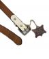 中古・古着 METAL JACKET (メタルジャケット) STEERHIDE STAR EMBLEM LONG BELT   ステアハイドスターエンブレムロングベルト ベルト　日本製 ホワイト サイズ:30：13000円