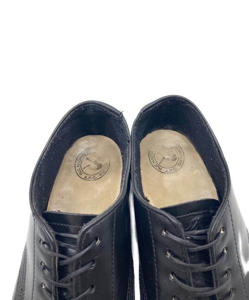 A.P.C.（アーペーセー）A.P.C. (アーペーセー) ポストマンシューズ　レザーシューズ　ビジネスシューズ　USA製 ブラック サイズ:42の古着・服飾アイテム