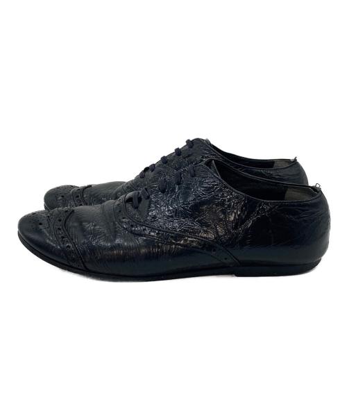 tricot COMME des GARCONS（トリココムデギャルソン）tricot COMME des GARCONS (トリココムデギャルソン) レースアップシューズ ブラック サイズ:22 1／2の古着・服飾アイテム