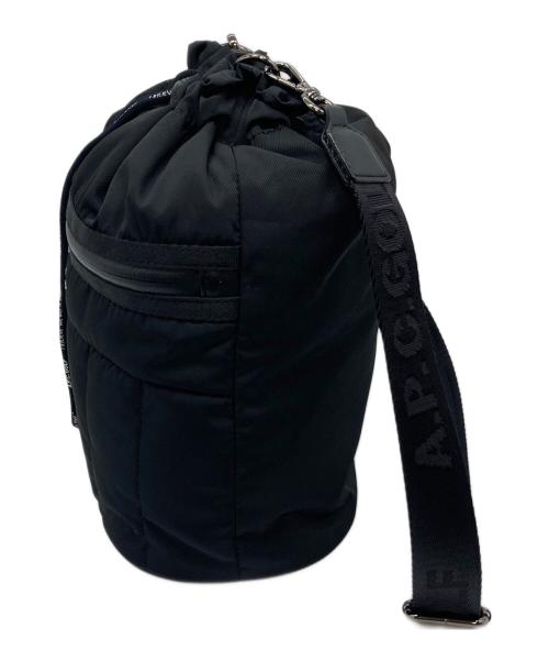 A.P.C.（アーペーセー）A.P.C. (アーペーセー) 巾着ショルダーバッグ ブラック サイズ:実寸参照の古着・服飾アイテム