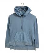 RLX RALPH LAURENアールエルエックスラルフローレン）の古着「Logo Hybrid Jersey Golf Hoodie ロゴハイブリッドジャージーゴルフフーディー パーカー」｜ブルー