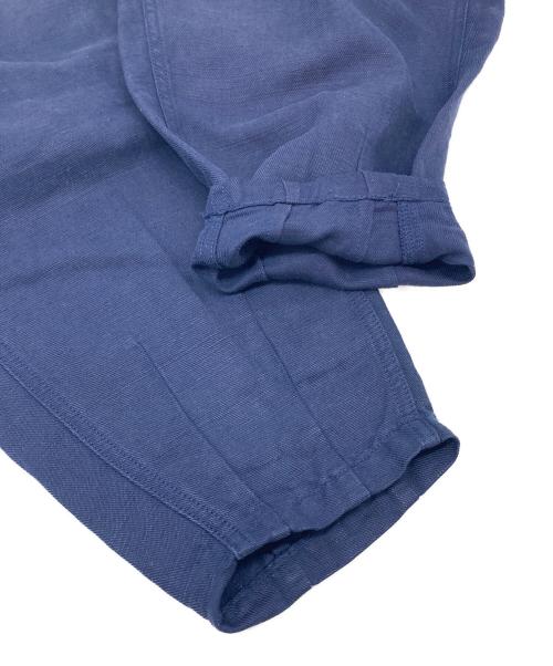 POLO RALPH LAUREN（ポロ・ラルフローレン）POLO RALPH LAUREN (ポロ・ラルフローレン) PLEATED LINEN BLEND TWILL PANT サーカスパンツ　リネンパンツ ネイビー サイズ:6の古着・服飾アイテム