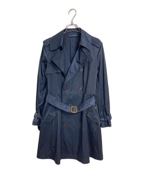 RALPH LAUREN（ラルフローレン）RALPH LAUREN (ラルフローレン) トレンチコート　ロングコート　アウター　ライトアウター ネイビー サイズ:9の古着・服飾アイテム