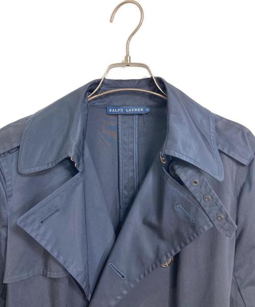 RALPH LAUREN（ラルフローレン）RALPH LAUREN (ラルフローレン) トレンチコート　ロングコート　アウター　ライトアウター ネイビー サイズ:9の古着・服飾アイテム