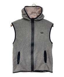 DIESEL（ディーゼル）の古着「S-HAKY-NEW エスハーキーニュー ノースリーブパーカー　フーディー」｜グレー