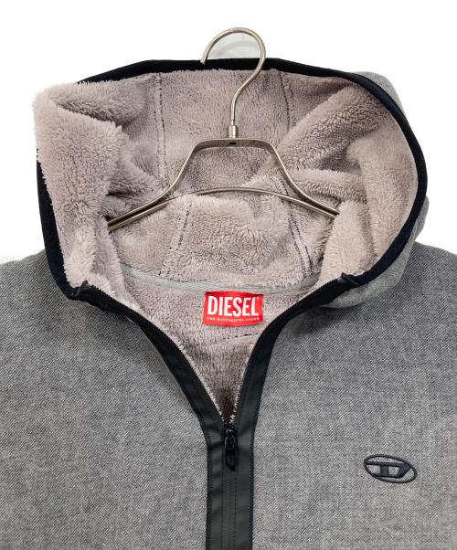 DIESEL（ディーゼル）DIESEL (ディーゼル) S-HAKY-NEW エスハーキーニュー ノースリーブパーカー　フーディー グレー サイズ:Sの古着・服飾アイテム