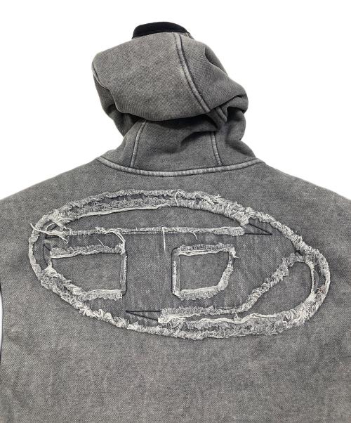 DIESEL（ディーゼル）DIESEL (ディーゼル) S-HAKY-NEW エスハーキーニュー ノースリーブパーカー　フーディー グレー サイズ:Sの古着・服飾アイテム