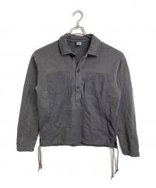G-STAR RAW（ジースターロゥ）の古着「WASHED FABRIC MIX LOOSE SWEATER ウォッシュドファブリックミックスルーズセーター」｜グレー