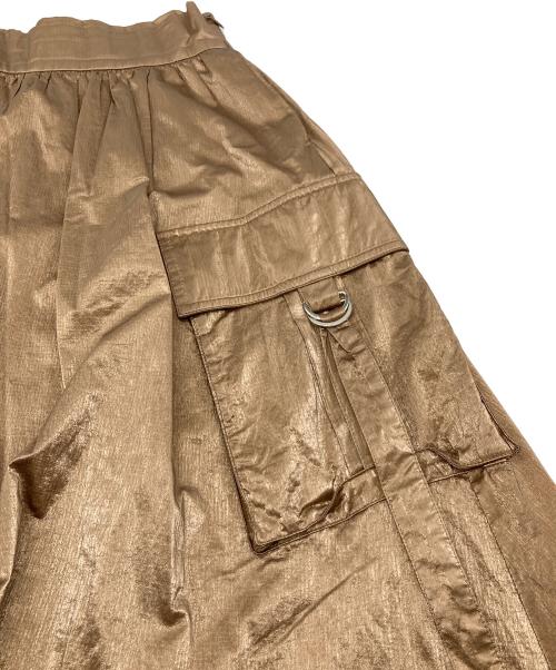 MAISON SPECIAL（メゾンスペシャル）MAISON SPECIAL (メゾンスペシャル) Coding Volume Skirt レザースカート ベージュ サイズ:FREEの古着・服飾アイテム