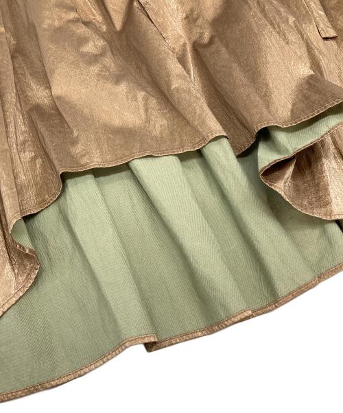 MAISON SPECIAL（メゾンスペシャル）MAISON SPECIAL (メゾンスペシャル) Coding Volume Skirt レザースカート ベージュ サイズ:FREEの古着・服飾アイテム
