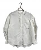 OMMOオーエムエムオー）の古着「SQUARE GATHER SLEEVE SHIRT」｜ホワイト