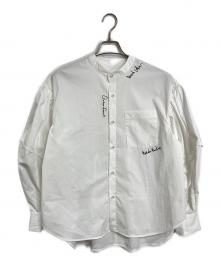 OMMO（オーエムエムオー）の古着「SQUARE GATHER SLEEVE SHIRT」｜ホワイト