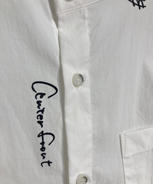 OMMO（オーエムエムオー）OMMO (オーエムエムオー) SQUARE GATHER SLEEVE SHIRT ホワイト サイズ:実寸参照の古着・服飾アイテム