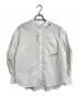 OMMO（オーエムエムオー）の古着「SQUARE GATHER SLEEVE SHIRT」｜ホワイト
