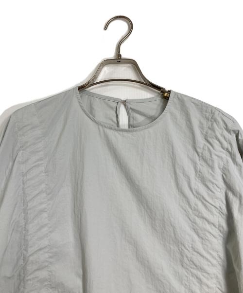 JOSE MOON（ジョゼムーン）JOSE MOON (ジョゼムーン) タック入り半袖ワンピース グレー サイズ:FREEの古着・服飾アイテム
