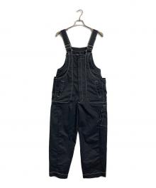 TODAYFUL（トゥデイフル）の古着「Frontzip Cotton Salopette」｜ブラック