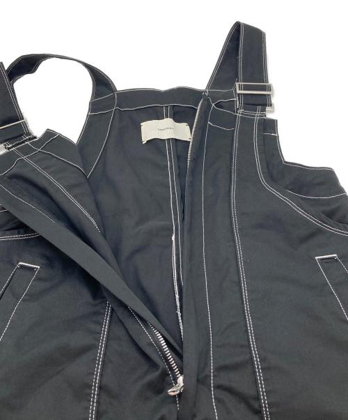 TODAYFUL（トゥデイフル）TODAYFUL (トゥデイフル) Frontzip Cotton Salopette ブラック サイズ:38の古着・服飾アイテム