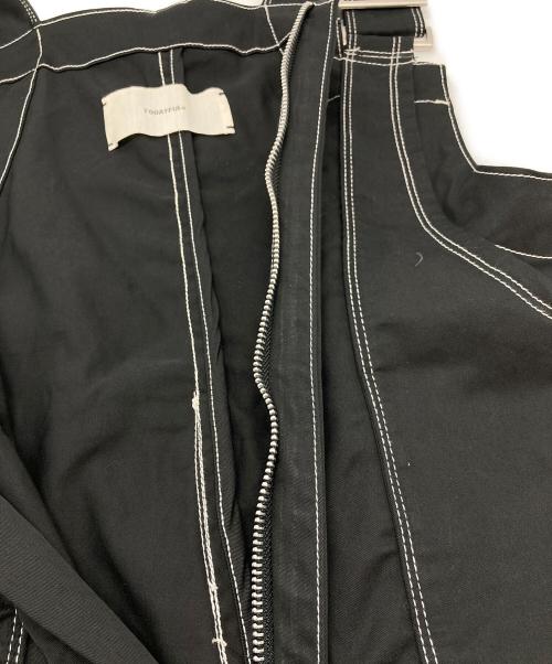 TODAYFUL（トゥデイフル）TODAYFUL (トゥデイフル) Frontzip Cotton Salopette ブラック サイズ:38の古着・服飾アイテム