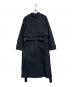 MM6 Maison Margiela（エムエムシックスメゾンマルジェラ）の古着「Reversed Trench Coat コートワンピース　イタリア製　21AW」｜ブラック