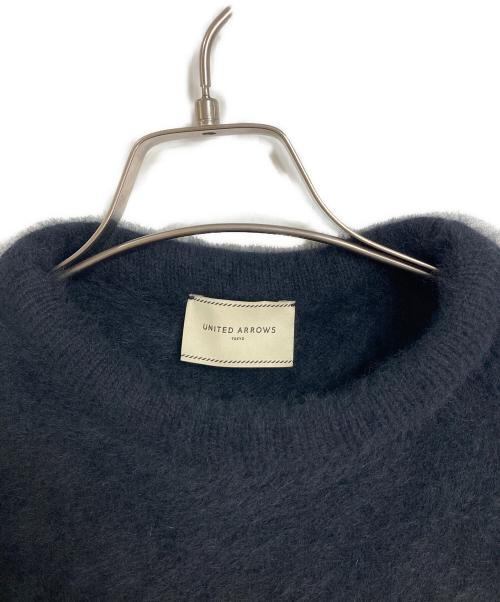 UNITED ARROWS（ユナイテッドアローズ）UNITED ARROWS (ユナイテッドアローズ) フォックスカシミヤ オーバーミドル プルオーバー ブラック サイズ:実寸参照の古着・服飾アイテム