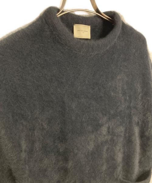 UNITED ARROWS（ユナイテッドアローズ）UNITED ARROWS (ユナイテッドアローズ) フォックスカシミヤ オーバーミドル プルオーバー ブラック サイズ:実寸参照の古着・服飾アイテム