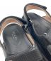 中古・古着 GUCCI (グッチ) ダブルG シャークソール ストラップ サンダル ブラック サイズ:36  1/2：15000円