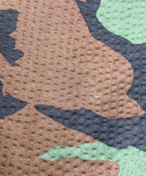 RALPH LAUREN（ラルフローレン）RALPH LAUREN (ラルフローレン) シアサッカー迷彩柄 半袖シャツ　カモフラ ブラウン サイズ:Mの古着・服飾アイテム