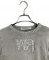 ALEXANDER WANG (アレキサンダー・ワン) Distressed Edge Longsleeve Tee  ディストレスドエッジロングスリーブティー   グレー サイズ:S：13000円