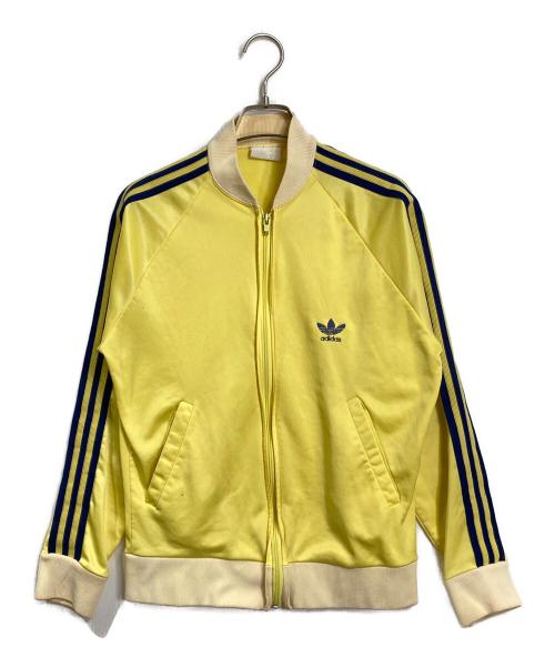 adidas（アディダス）adidas (アディダス) ATP KEYROLAN トラックジャケット　リペアジャージ　USA製 70‐80's　 イエロー サイズ:実寸参照の古着・服飾アイテム