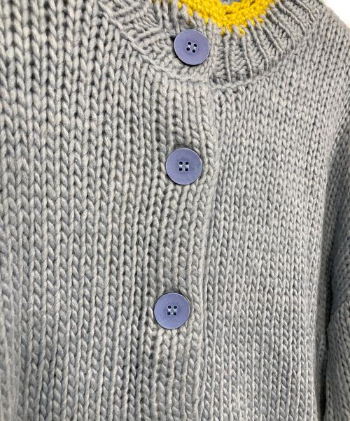 ROBE de PEAU（ローブデポー）ROBE de PEAU (ローブデポー) ジュジュボトルネックカーディガン JOU JOU BOTTLENECK CARDIGAN カーディガン　ニット スカイブルー サイズ:FREE 未使用品の古着・服飾アイテム